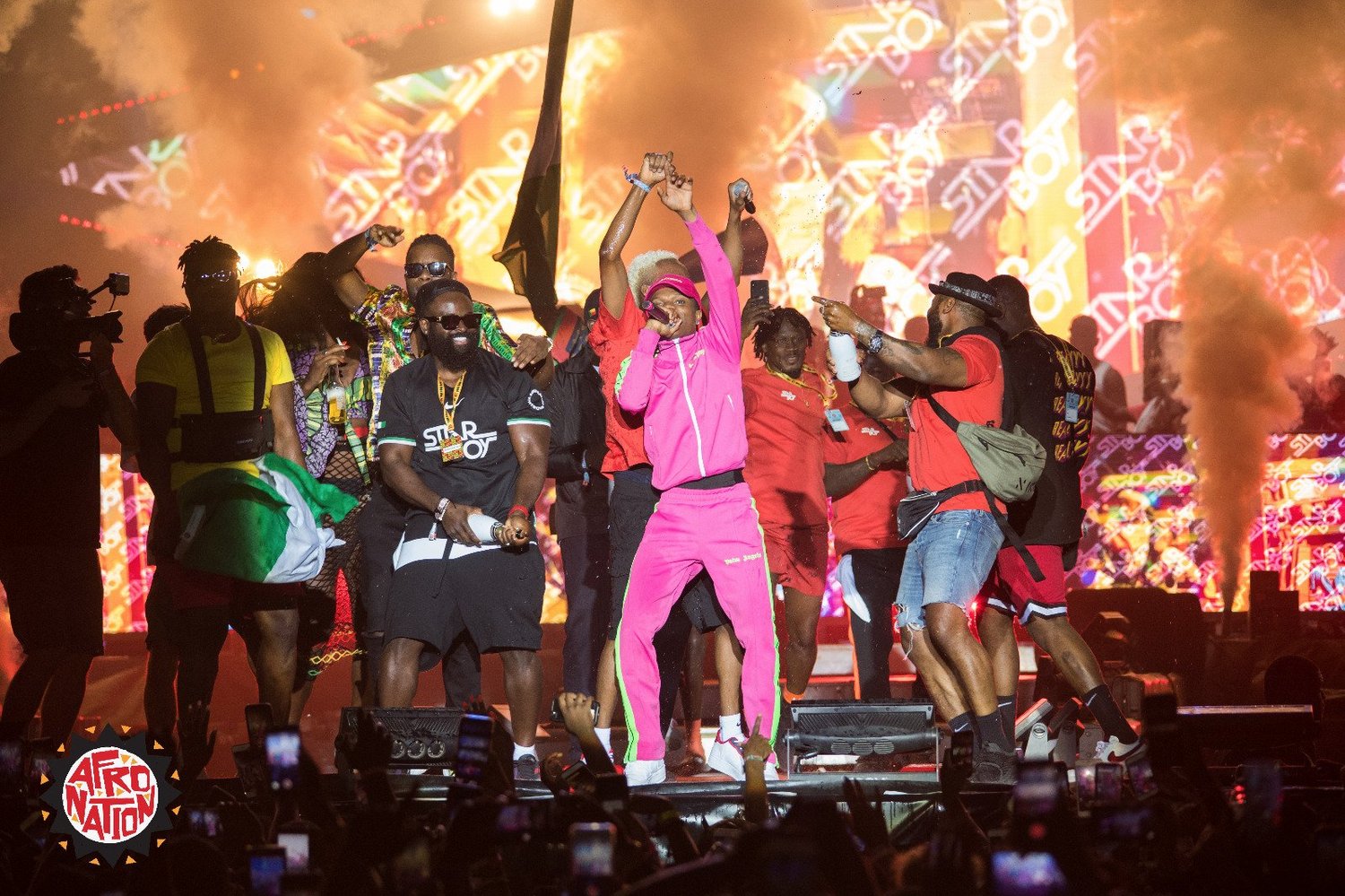 Afro Nation Portugal timeline visual